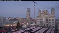 Archiv Foto Webcam Augsburger Rathausplatz und Perlachturm 15:00