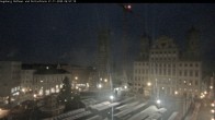 Archiv Foto Webcam Augsburger Rathausplatz und Perlachturm 05:00