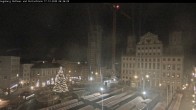 Archiv Foto Webcam Augsburger Rathausplatz und Perlachturm 05:00