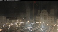 Archiv Foto Webcam Augsburger Rathausplatz und Perlachturm 05:00