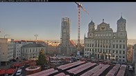 Archiv Foto Webcam Augsburger Rathausplatz und Perlachturm 07:00