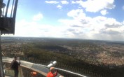 Archiv Foto Webcam Fernsehturm in Stuttgart mit Blick über die Stadt 13:00