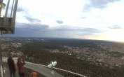 Archiv Foto Webcam Fernsehturm in Stuttgart mit Blick über die Stadt 19:00