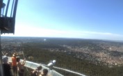 Archiv Foto Webcam Fernsehturm in Stuttgart mit Blick über die Stadt 13:00