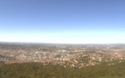 Archiv Foto Webcam Fernsehturm Stuttgart - Blick auf die Stadtmitte 13:00