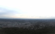 Archiv Foto Webcam Fernsehturm Stuttgart - Blick auf die Stadtmitte 19:00