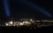 Archiv Foto Webcam Fernsehturm Stuttgart - Blick auf die Stadtmitte 23:00