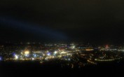 Archiv Foto Webcam Fernsehturm Stuttgart - Blick auf die Stadtmitte 23:00