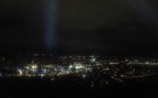 Archiv Foto Webcam Fernsehturm Stuttgart - Blick auf die Stadtmitte 23:00
