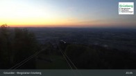 Archiv Foto Webcam Gmunden: Grünberger Seilbahn 02:00