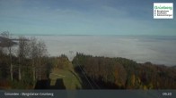 Archiv Foto Webcam Gmunden: Grünberger Seilbahn 08:00