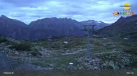 Archiv Foto Webcam Klösterle - Bergstation Riedkopf 04:00