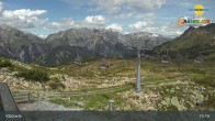 Archiv Foto Webcam Klösterle - Bergstation Riedkopf 14:00