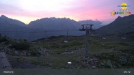 Archiv Foto Webcam Klösterle - Bergstation Riedkopf 04:00