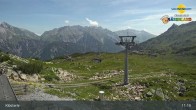 Archiv Foto Webcam Klösterle - Bergstation Riedkopf 10:00