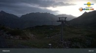 Archiv Foto Webcam Klösterle - Bergstation Riedkopf 04:00