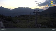 Archiv Foto Webcam Klösterle - Bergstation Riedkopf 04:00
