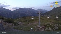 Archiv Foto Webcam Klösterle - Bergstation Riedkopf 20:00