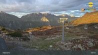 Archiv Foto Webcam Klösterle - Bergstation Riedkopf 00:00