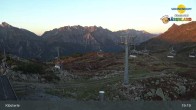 Archiv Foto Webcam Klösterle - Bergstation Riedkopf 18:00