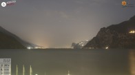 Archiv Foto Webcam Gardasee - Torbole 01:00