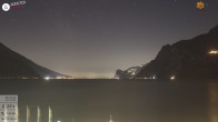 Archiv Foto Webcam Gardasee - Torbole 01:00