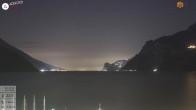 Archiv Foto Webcam Gardasee - Torbole 01:00