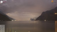 Archiv Foto Webcam Gardasee - Torbole 03:00