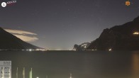 Archiv Foto Webcam Gardasee - Torbole 01:00