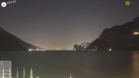 Archiv Foto Webcam Gardasee - Torbole 01:00