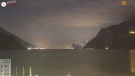 Archiv Foto Webcam Gardasee - Torbole 01:00