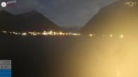 Archived image Webcam Achensee - View Hotel Post Pertisau 03:00