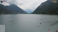 Archived image Webcam Achensee - View Hotel Post Pertisau 13:00