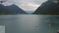 Archived image Webcam Achensee - View Hotel Post Pertisau 15:00