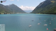 Archiv Foto Webcam Achensee: Blick vom Hotel Post am Achensee 13:00