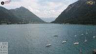 Archiv Foto Webcam Achensee: Blick vom Hotel Post am Achensee 13:00