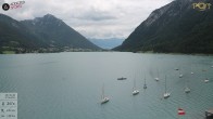 Archiv Foto Webcam Achensee: Blick vom Hotel Post am Achensee 13:00
