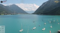 Archiv Foto Webcam Achensee: Blick vom Hotel Post am Achensee 13:00