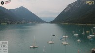 Archiv Foto Webcam Achensee: Blick vom Hotel Post am Achensee 19:00