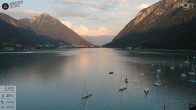 Archiv Foto Webcam Achensee: Blick vom Hotel Post am Achensee 19:00
