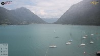 Archiv Foto Webcam Achensee: Blick vom Hotel Post am Achensee 13:00