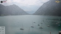 Archiv Foto Webcam Achensee: Blick vom Hotel Post am Achensee 09:00