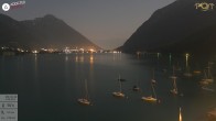 Archiv Foto Webcam Achensee: Blick vom Hotel Post am Achensee 03:00
