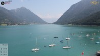 Archiv Foto Webcam Achensee: Blick vom Hotel Post am Achensee 13:00