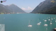 Archiv Foto Webcam Achensee: Blick vom Hotel Post am Achensee 15:00