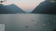 Archiv Foto Webcam Achensee: Blick vom Hotel Post am Achensee 19:00