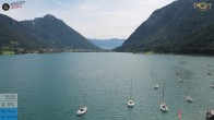 Archiv Foto Webcam Achensee: Blick vom Hotel Post am Achensee 09:00