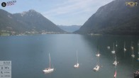 Archiv Foto Webcam Achensee: Blick vom Hotel Post am Achensee 13:00