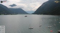 Archiv Foto Webcam Achensee: Blick vom Hotel Post am Achensee 08:00