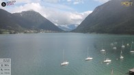 Archiv Foto Webcam Achensee: Blick vom Hotel Post am Achensee 13:00